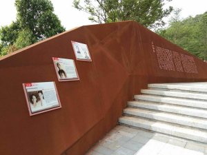 文昌耐候钢挡土墙